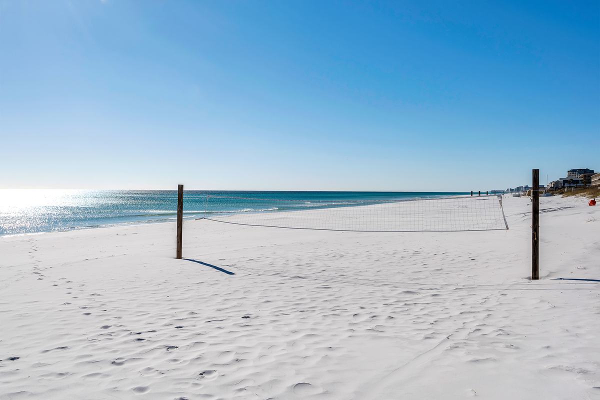 The beach in front of Sea Oats Motel